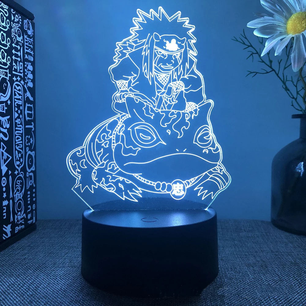 Anime Naruto Uzumaki LED Night Light Toys Akatsuki Kakashi Hatake Kid Bedroom Nightlight Itachi Uchiha 3D 7/16 Colors Lamp Decor