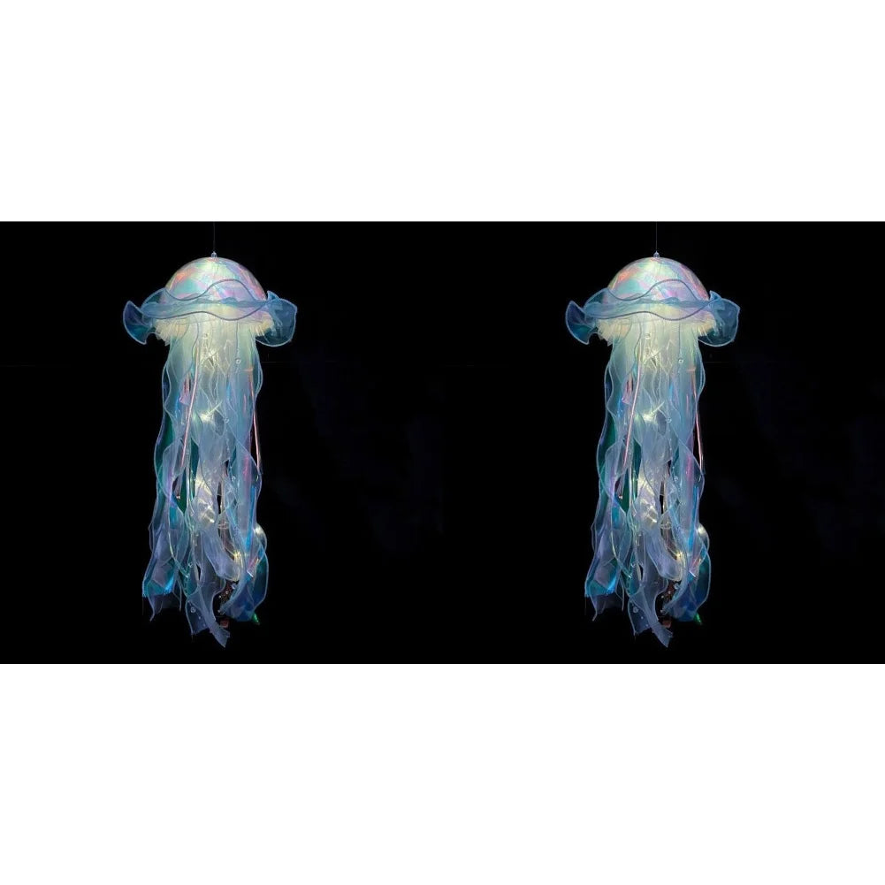 5-1PCS RGB Jellyfish Lamp Colorful Night Light Jellyfish Atmosphere Light Lamp Hanging Ceiling Lantern Creative Jellyfish Lamp